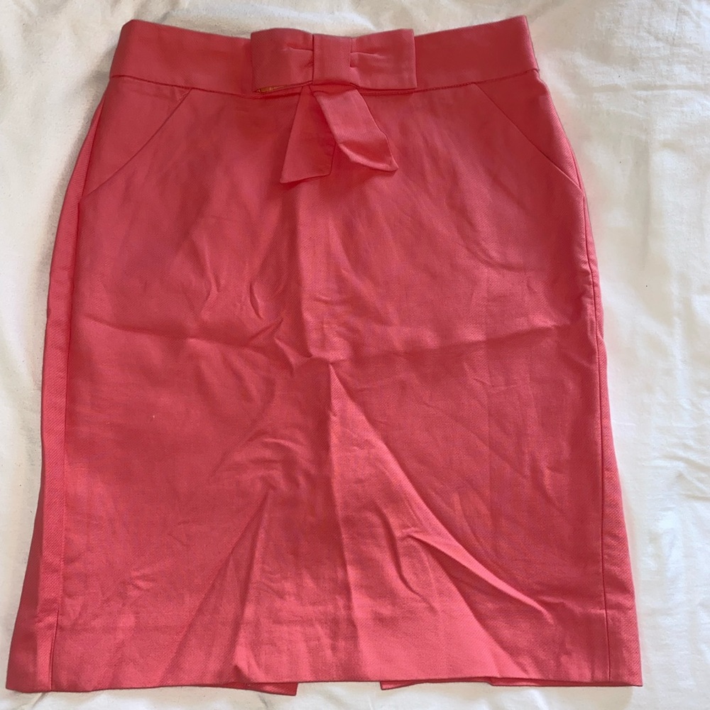 Pink J Crew Pencil Skirt